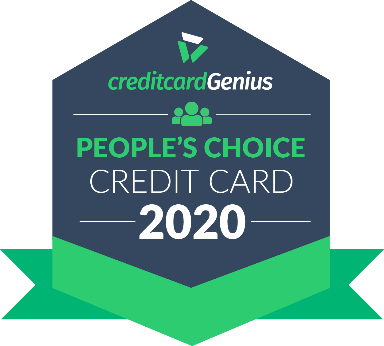 People's choice credit card in Canada for 2020 award seal