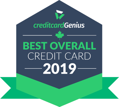 Best overall credit card in Canada for 2019 award seal