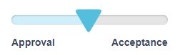 Acceptance vs Approval Slider