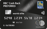 RBC Cash Back Preferred World Elite Mastercard RBC Cash Back Preferred World Elite Mastercard