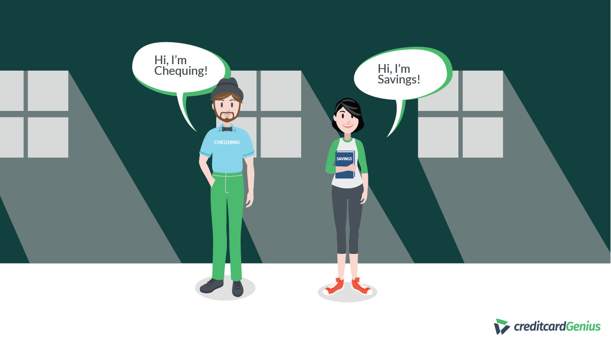 Chequing vs Savings accounts