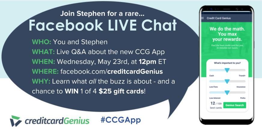 creditcardGenius Mobile App Facebook Launch Party