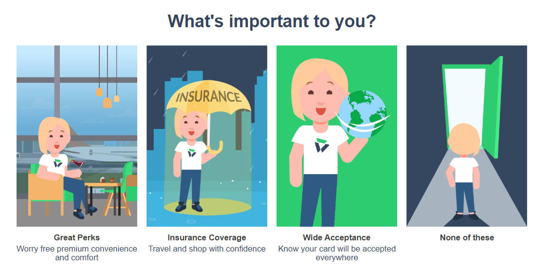 Great perks, insurance coverage or wide acceptance