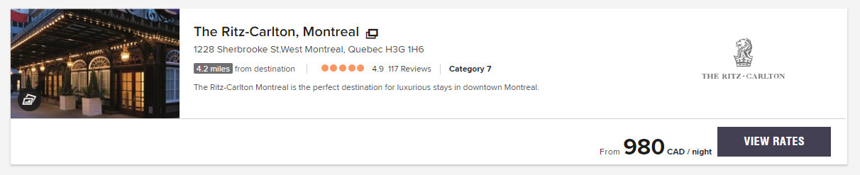 Example of a category 7 hotel