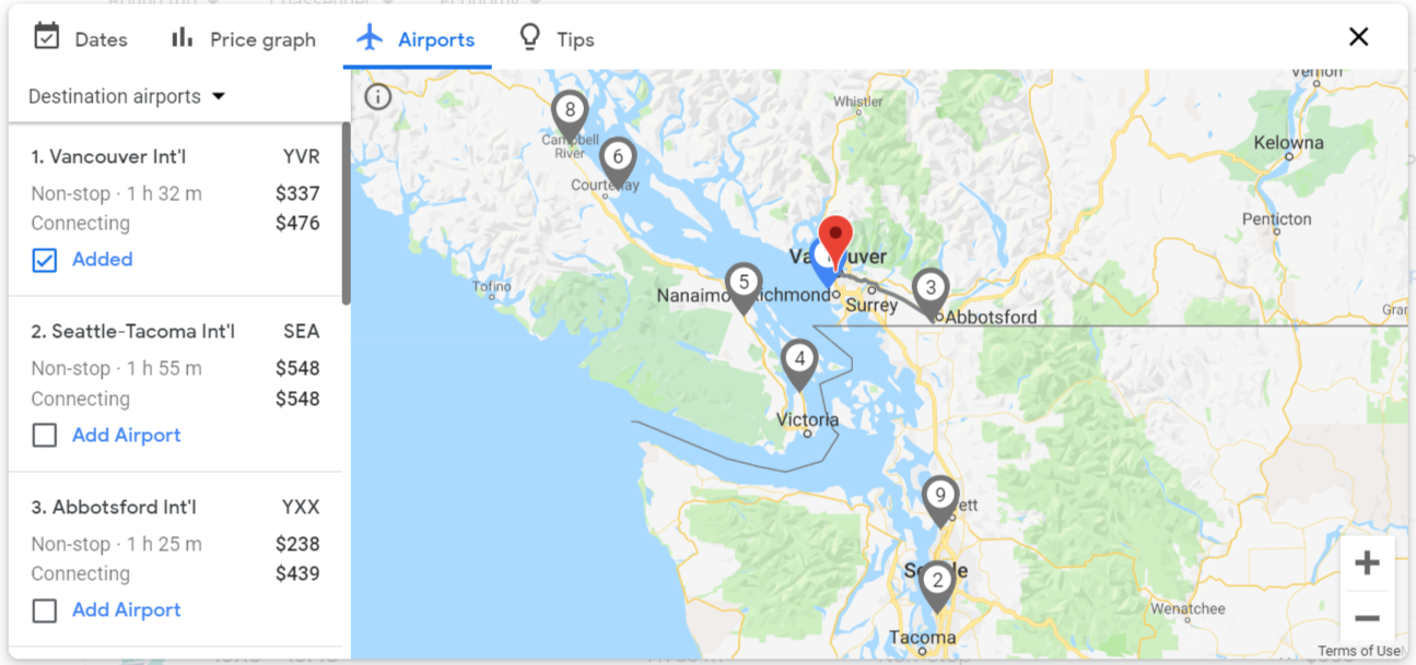 Google flights canada how to score the best flight deal