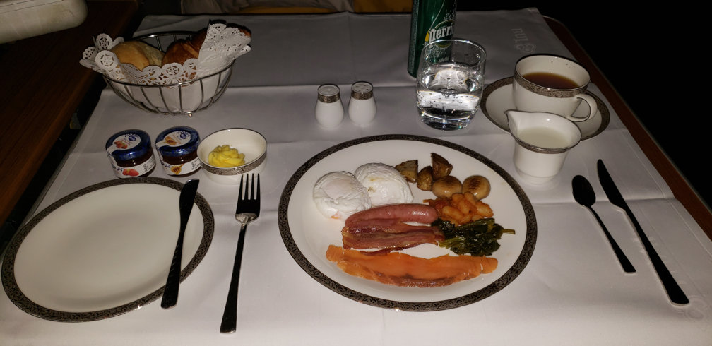 Thai Airways breakfast