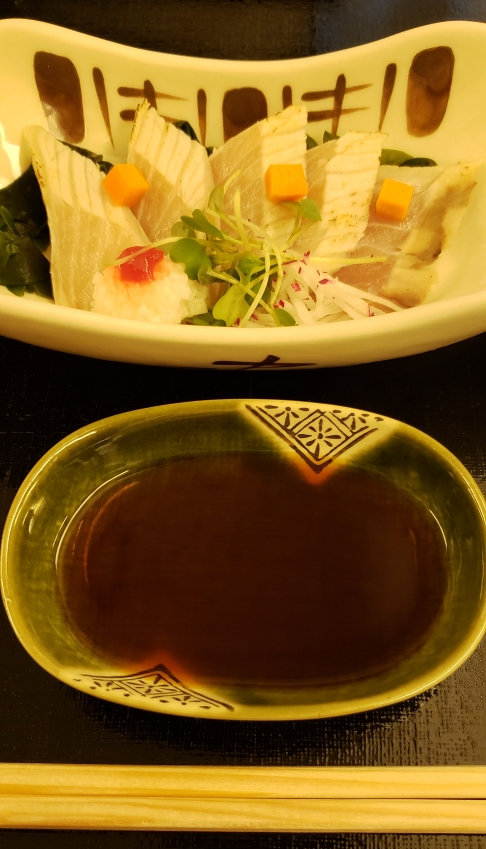 ANA First Class Japanese meal 3