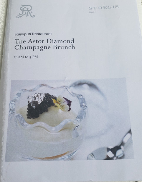 Kayuputi restaurant Astor Diamond Champagne brunch