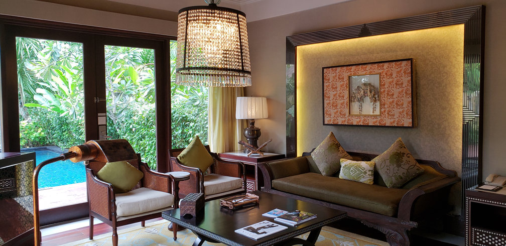 St Regis Gardenia Villa lounge area