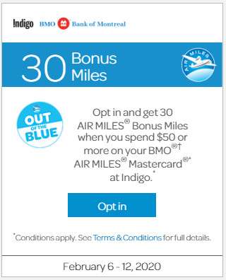 bmo air miles bonus offer