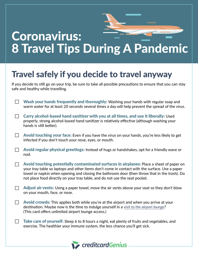 coronavirus travel tips