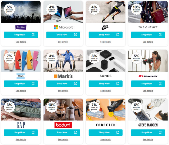 Brim Rewards eshop partners
