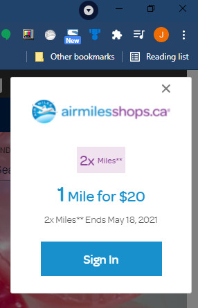 airmiles sign in