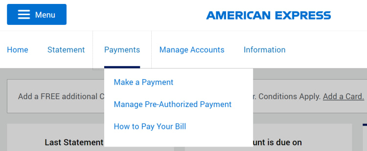 Amex Autopay Feature