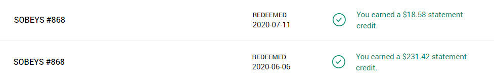 American Express Platinum Card Grocery Offer