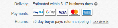 Purchase Options of PayPal