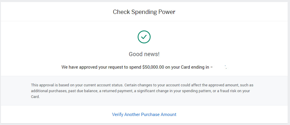 Checking Spending Power Of An Amex Charge Card