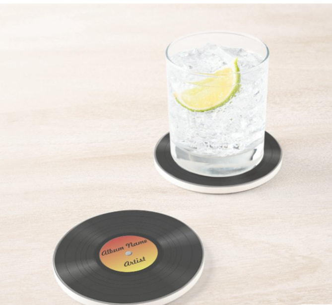 Customizable Vinyl Drink Coasters