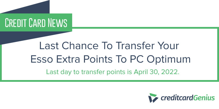 Last Chance To Transfer Your Esso Extra Points To PC Optimum