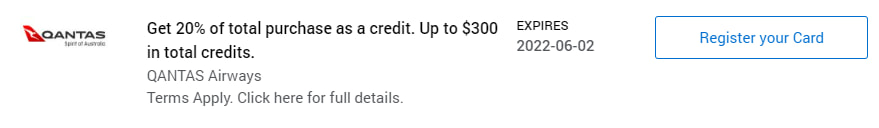 Qantas American Express Offer