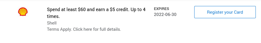 Shell American Express Offer