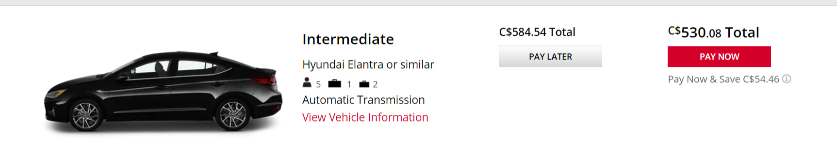 Scotiabank Rental Car Discount Price Details