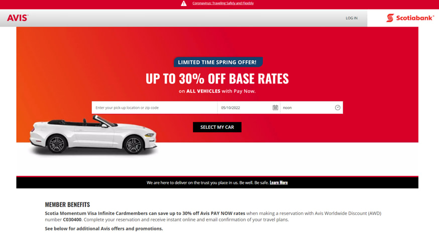 bmo car rental discount