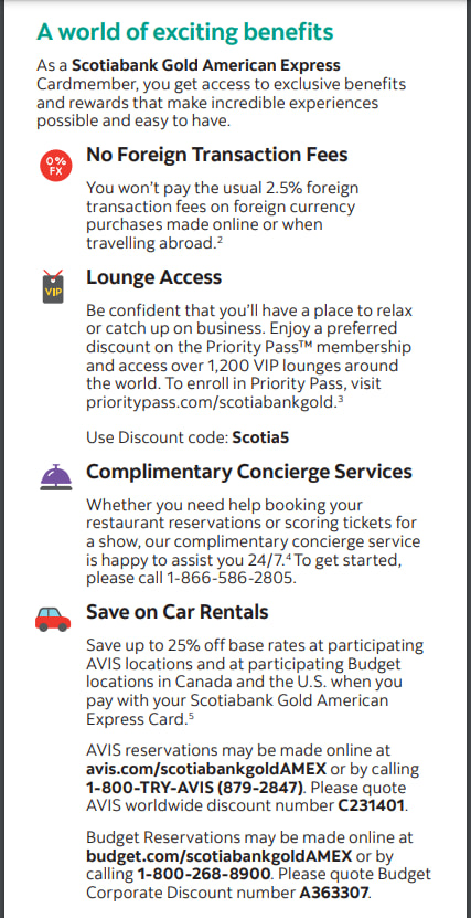 Scotiabank Gold Rental Car Discount Details