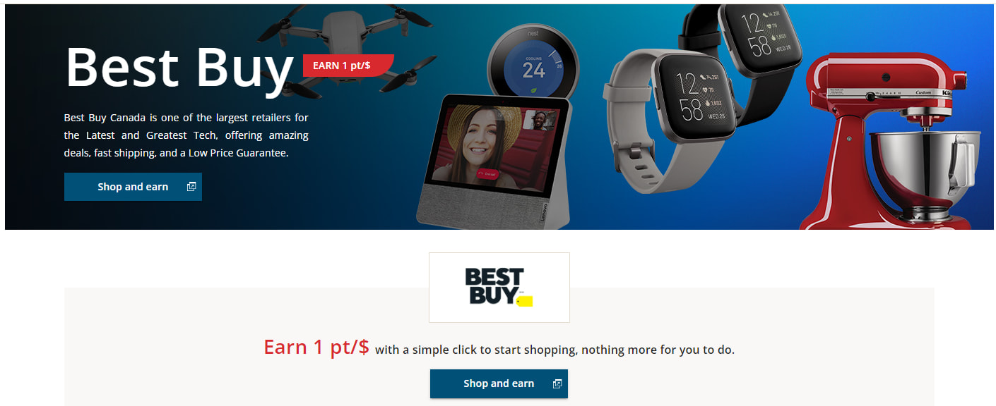 Aeroplan eStore Best Buy details