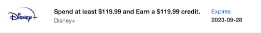 Details on the Disney+ Amex Offer