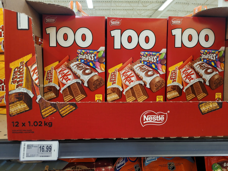 Example Halloween treat pricing at Superstore
