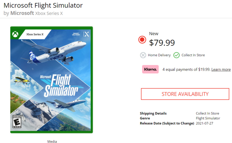 Cost to purchase Microsoft Flight Simulator