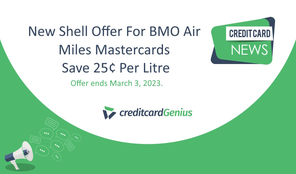New Shell Offer For BMO Air Miles Mastercards – Save 25¢ Per Litre