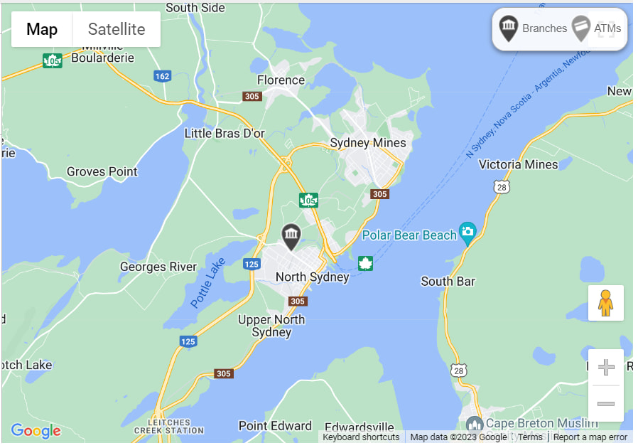Locations of North Sydney Credit Union branches