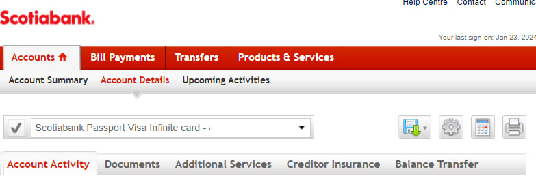 Setting up Scotiabank credit card installment plan