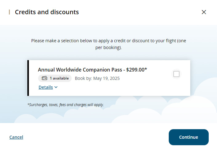 How to activate an Air Canada Companion Pass