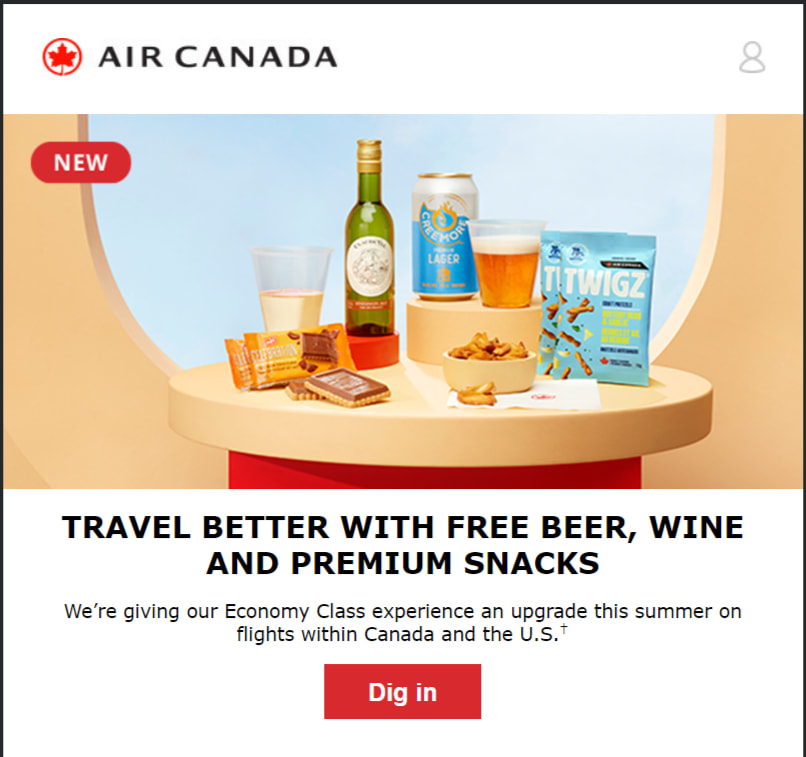 Air Canada economy service upgrade