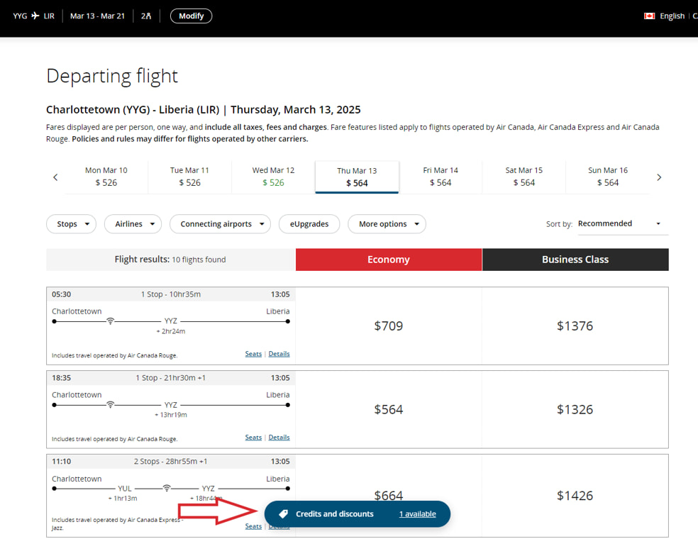 How to use an Air Canada Companion Pass