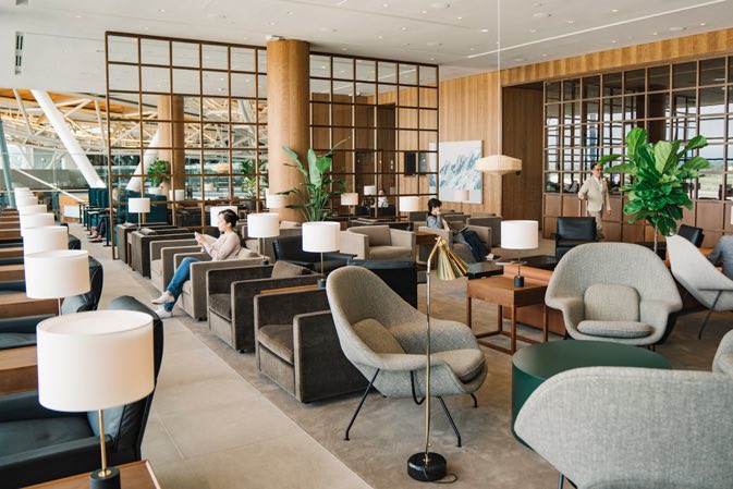 Cathay Pacific Lounge in Vancouver airport