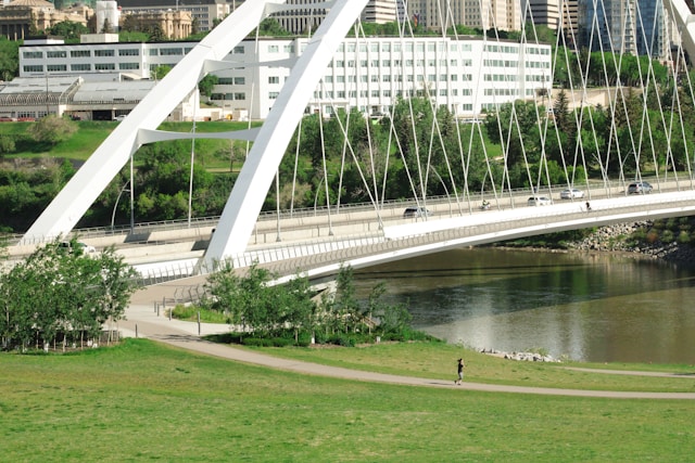 The Walterdale Bridge in Edmonton