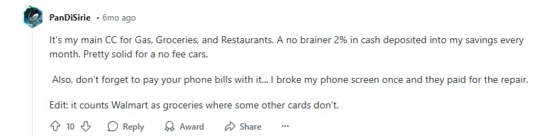 Redditor discusses how they use the Tangerine credit card