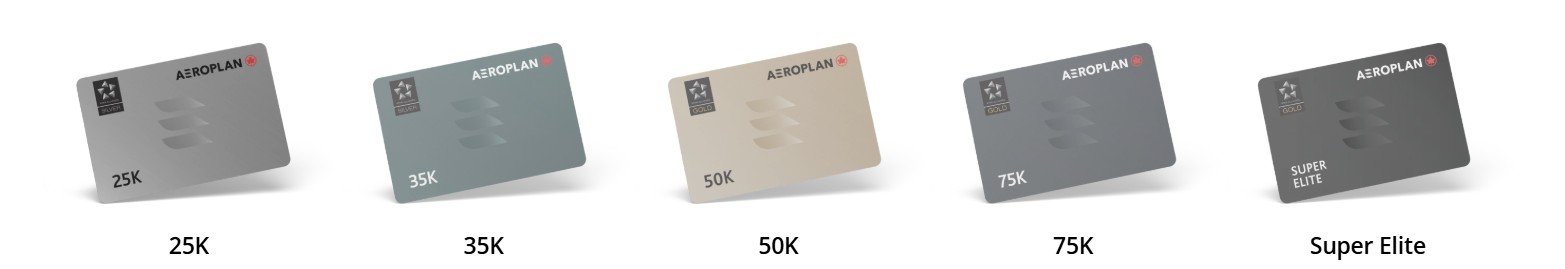 Aeroplan Elite Status has 5 tiers you can reach