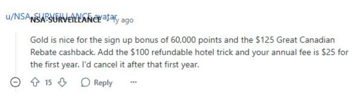 Reddit comments on the Amex Gold Rewards Card