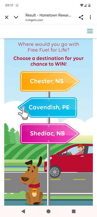 Free fuel promotion with Irving