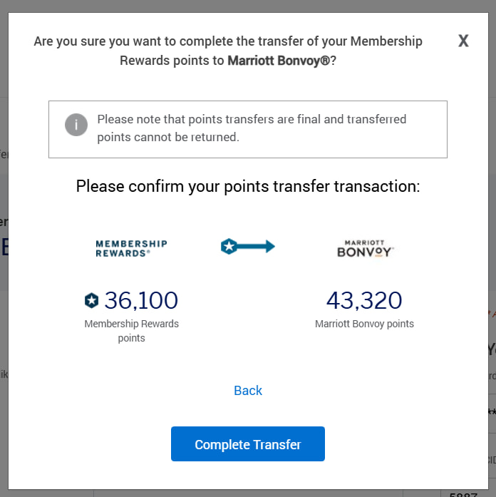 How to transfer Amex Membership Rewards to Marriott Bonvoy