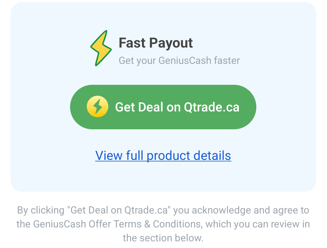 Fast payout example for GeniusCash
