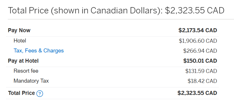 Amex Hotel Collections Example Pricing For Miami FL