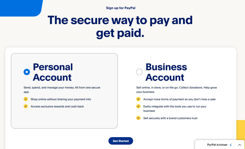 The differences between personal and business paypal accounts.
