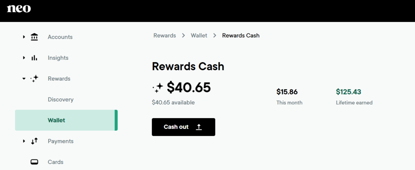 Moving Neo cash back to high interest savings