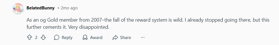 Reddit User Is Disappointed In Changes To Starbucks Rewards